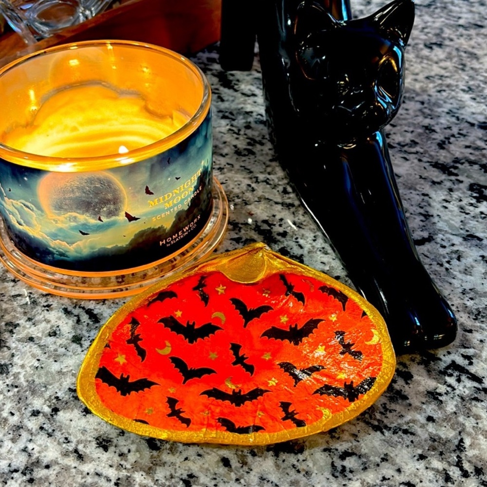 Découpage Halloween Bats Clam Shells